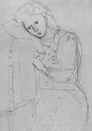 La modella che riposa