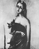 Donna con gatto
