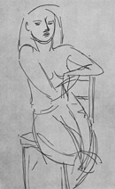 Modella in posa