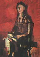 Figura fondo rosa