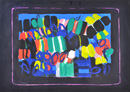 Fiori fondo nero