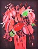 Fiori fondo nero