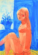 Modella in posa