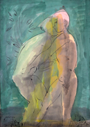 Nudi fondo verde